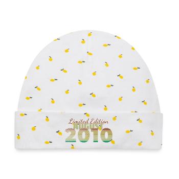 16. Geburtstag Limited Edition (SCR) 08/2010 - Baby Premium Organic Mütze - Weiß/Zitronengelb - Vorne