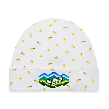 Bayerischer Wald - T-Shirt Pixelwald - Baby Premium Organic Mütze - Weiß/Zitronengelb - Vorne