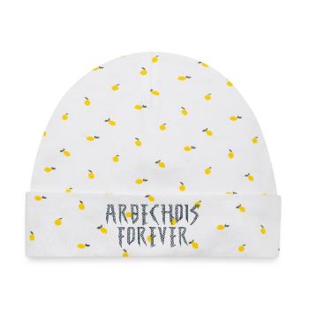 Ardekhis Forever Funny Geschenk-T-Shirt - Baby Premium Organic Mütze - Weiß/Zitronengelb - Vorne