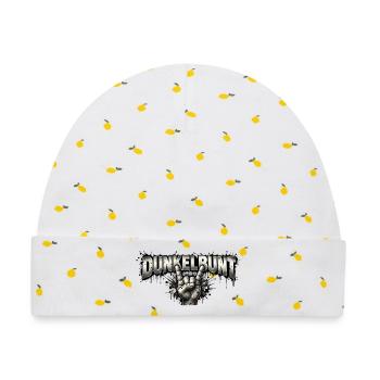 Dunkelbunt Rock Hand Banner - Baby Premium Organic Mütze - Weiß/Zitronengelb - Vorne