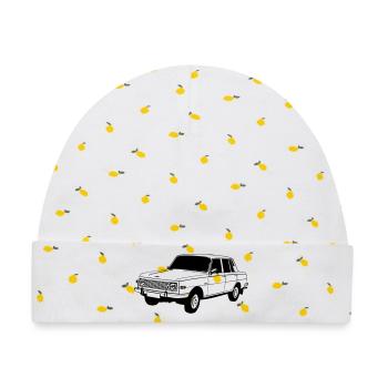 Wartburg , Oldtimer Kult , DDR Legende ...(25) - Baby Premium Organic Mütze - Weiß/Zitronengelb - Vorne