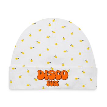 Disco Fox Tanz Tänzer Discothek Discofox tanzen - Baby Premium Organic Mütze - Weiß/Zitronengelb - Vorne