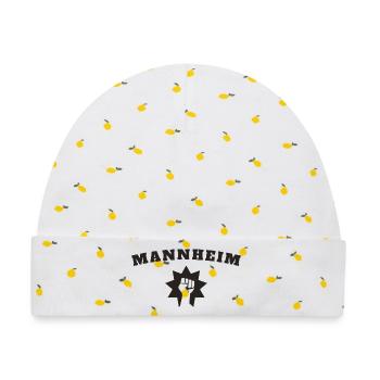 Mannheim - Baby Premium Organic Mütze - Weiß/Zitronengelb - Vorne