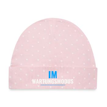 Im Wartungsmodus – Shirt für IT‑Administratoren - Baby Premium Organic Mütze - Rosa/Weiße Punkte - Vorne