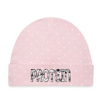 Protein Bohnen - Baby Premium Organic Mütze - Rosa/Weiße Punkte - Vorne