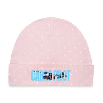 Cargo pilot PBY Catalina - Baby Premium Organic Mütze - Rosa/Weiße Punkte - Vorne