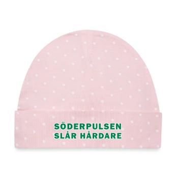 Der südliche Puls schlägt härter zu - Baby Premium Organic Mütze - Rosa/Weiße Punkte - Vorne