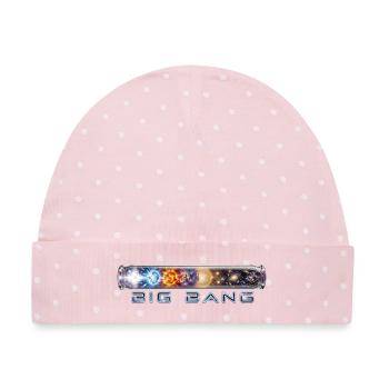 BIG BANG - URKNALL -  Das Universum im Reagenzglas - Baby Premium Organic Mütze - Rosa/Weiße Punkte - Vorne