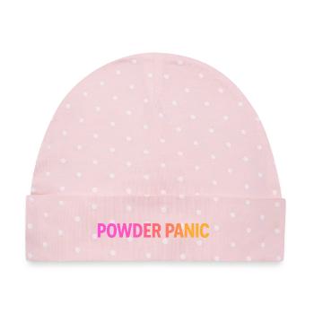 Powder Panic - Baby Premium Organic Mütze - Rosa/Weiße Punkte - Vorne