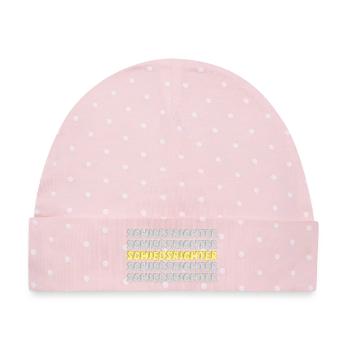 Schiedsrichter - Baby Premium Organic Mütze - Rosa/Weiße Punkte - Vorne