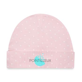 Wählerisch - Baby Premium Organic Mütze - Rosa/Weiße Punkte - Vorne