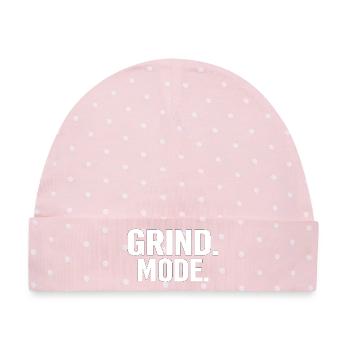 Grind Mode Rough Tippfehler - Baby Premium Organic Mütze - Rosa/Weiße Punkte - Vorne
