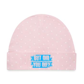 But did you die? Physiotherapie Physiotherapeut - Baby Premium Organic Mütze - Rosa/Weiße Punkte - Vorne