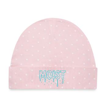 feucht - Baby Premium Organic Mütze - Rosa/Weiße Punkte - Vorne