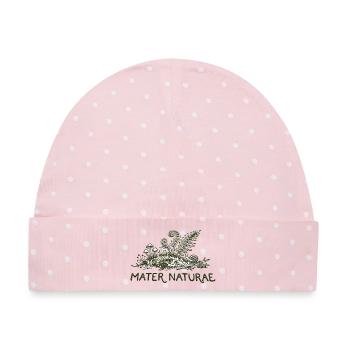 Mater Naturae - Baby Premium Organic Mütze - Rosa/Weiße Punkte - Vorne