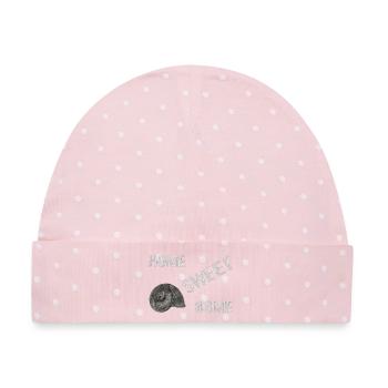 home sweet home - Baby Premium Organic Mütze - Rosa/Weiße Punkte - Vorne