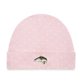 Zander - Baby Premium Organic Mütze - Rosa/Weiße Punkte - Vorne