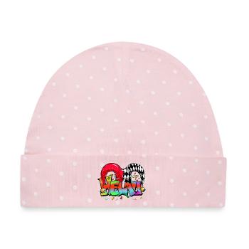 Helau Fastnacht Fasching Karneval Kostüm Jeck - Baby Premium Organic Mütze - Rosa/Weiße Punkte - Vorne