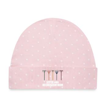 IT-Bereich Informatiker Programmierer IT-Spruch - Baby Premium Organic Mütze - Rosa/Weiße Punkte - Vorne
