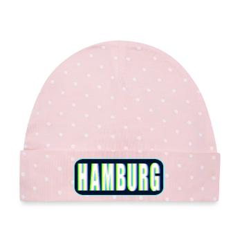 EDM HAMBURG - Baby Premium Organic Mütze - Rosa/Weiße Punkte - Vorne