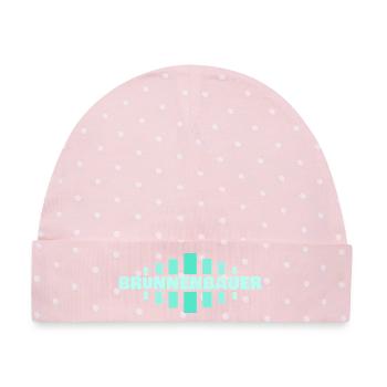 Job Brunnenbauer - Baby Premium Organic Mütze - Rosa/Weiße Punkte - Vorne
