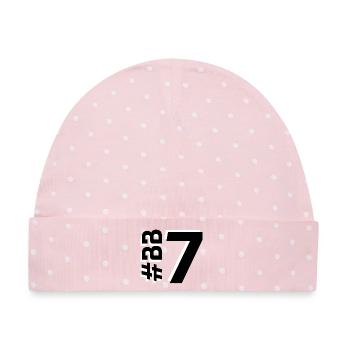 BB7-KARTON - Baby Premium Organic Mütze - Rosa/Weiße Punkte - Vorne