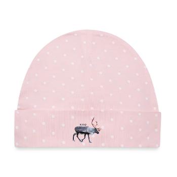 BODO - Baby Premium Organic Mütze - Rosa/Weiße Punkte - Vorne