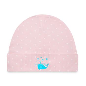 SUP - Baby Premium Organic Mütze - Rosa/Weiße Punkte - Vorne