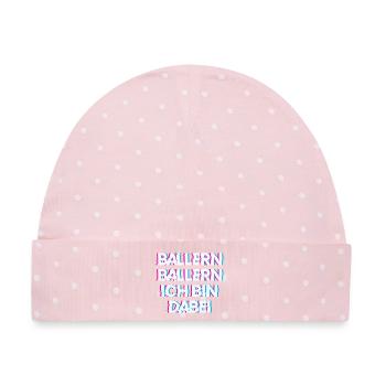 Hardtekk Tekk - Baby Premium Organic Mütze - Rosa/Weiße Punkte - Vorne