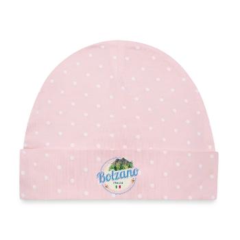 Bozen Trentino Südtirol Italien Vintage Souvenir - Baby Premium Organic Mütze - Rosa/Weiße Punkte - Vorne