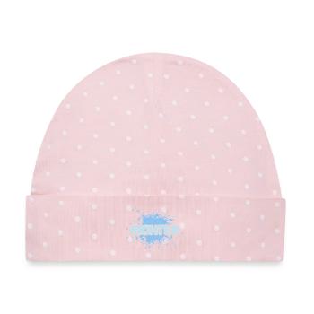 Aufgabe Richter - Baby Premium Organic Mütze - Rosa/Weiße Punkte - Vorne