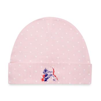 Kropotkin - Baby Premium Organic Mütze - Rosa/Weiße Punkte - Vorne