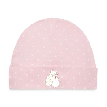 Beste Freunde - Baby Premium Organic Mütze - Rosa/Weiße Punkte - Vorne