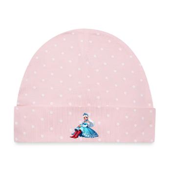 Ded Moroz Snegurotschka russischer Weihnachtsmann - Baby Premium Organic Mütze - Rosa/Weiße Punkte - Vorne