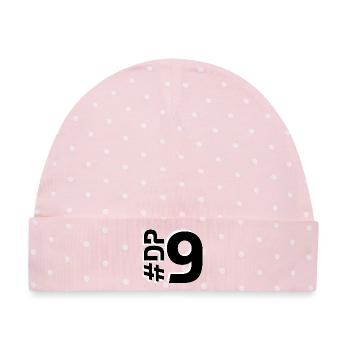 DP9-KARTON - Baby Premium Organic Mütze - Rosa/Weiße Punkte - Vorne