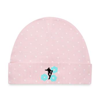 Slopestyle - Baby Premium Organic Mütze - Rosa/Weiße Punkte - Vorne