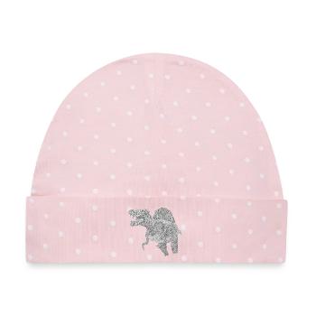 Spinosaurus - Baby Premium Organic Mütze - Rosa/Weiße Punkte - Vorne