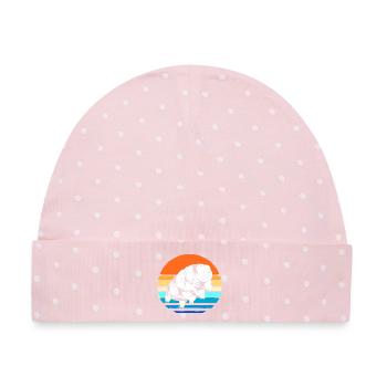 Tardigrade Tardigrades Bärtierchen Wasserbär - Baby Premium Organic Mütze - Rosa/Weiße Punkte - Vorne