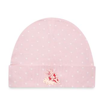Wütender Gaming Cherub – Lag Blitze - Baby Premium Organic Mütze - Rosa/Weiße Punkte - Vorne