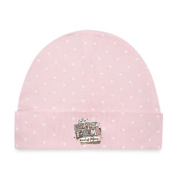Ich bin so ein "Drop The F-Bomb"-T-Shirt von Mama - Baby Premium Organic Mütze - Rosa/Weiße Punkte - Vorne