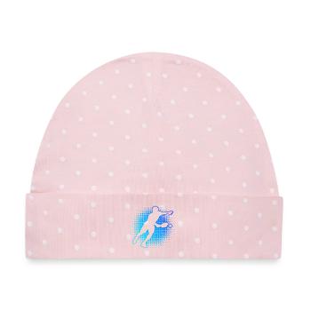 Pickleballers Geschenk für Pickleball Turnier Fans - Baby Premium Organic Mütze - Rosa/Weiße Punkte - Vorne