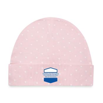 Seien Sie einfach und ehrlich - Baby Premium Organic Mütze - Rosa/Weiße Punkte - Vorne