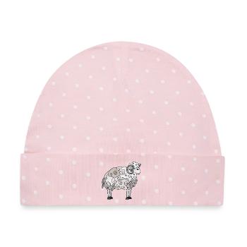 Widder - Baby Premium Organic Mütze - Rosa/Weiße Punkte - Vorne