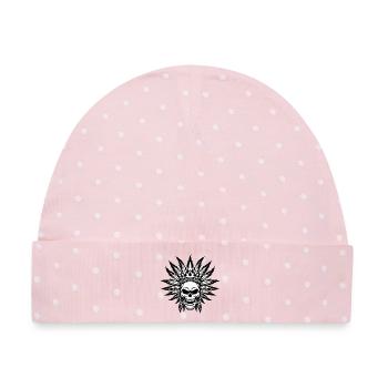 Häuptling Apache TotenIndianer - Baby Premium Organic Mütze - Rosa/Weiße Punkte - Vorne