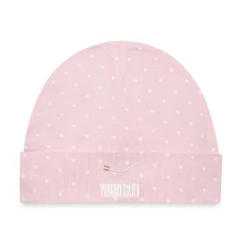 Paradox Geloest Bogensport Herren Damen - Baby Premium Organic Mütze - Rosa/Weiße Punkte - Vorne