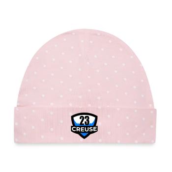 23 Creuse - Baby Premium Organic Mütze - Rosa/Weiße Punkte - Vorne