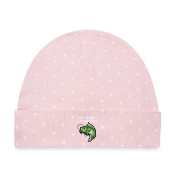 Mir reichts ich geh Angeln - Baby Premium Organic Mütze - Rosa/Weiße Punkte - Vorne