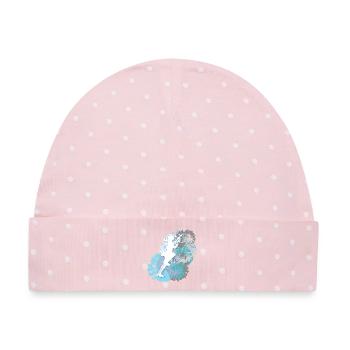 Bergsport, Klettern in den Bergen - Baby Premium Organic Mütze - Rosa/Weiße Punkte - Vorne