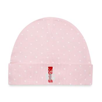 Think big! - Baby Premium Organic Mütze - Rosa/Weiße Punkte - Vorne