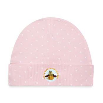 In die freie Natur - Baby Premium Organic Mütze - Rosa/Weiße Punkte - Vorne